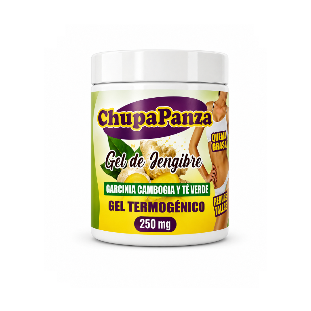 Gel Termogénico Chupa Panza – Jengibre, Garcinia Cambogia y Té Verde