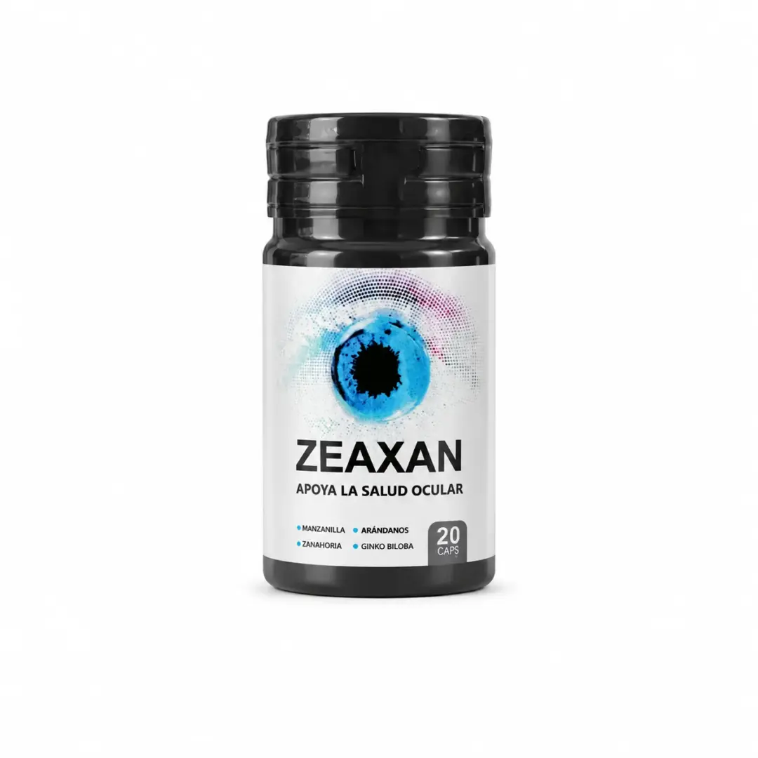 Zeaxan – Suplemento para la Salud Ocular con Manzanilla, Arándanos, Zanahoria y Ginko Biloba (20 Cápsulas)